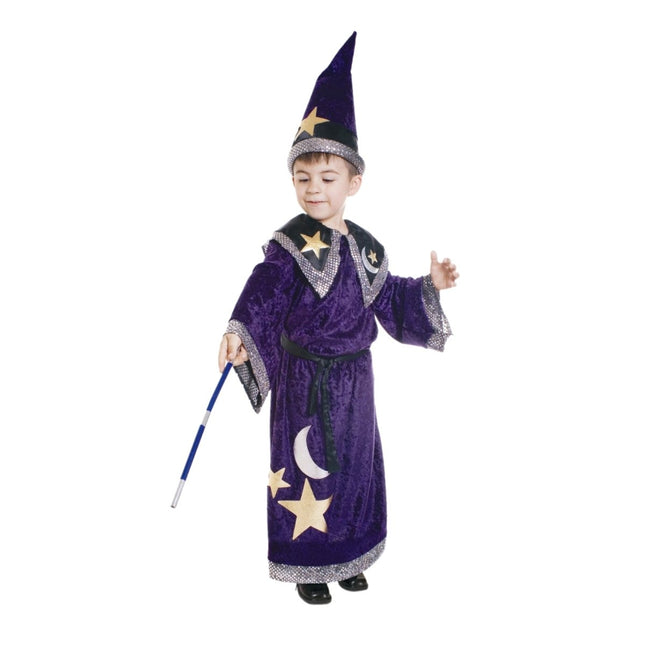 Kids Wizard Outfit, Classic Magical Wizard Attire for Children, Fantasy-Themed Dress-Up Set for Parties, School Events, Role Play and Special Occasions