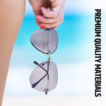 Women Aviation Sunglasses - Polycarbonate UV 400 Adjustable Legs