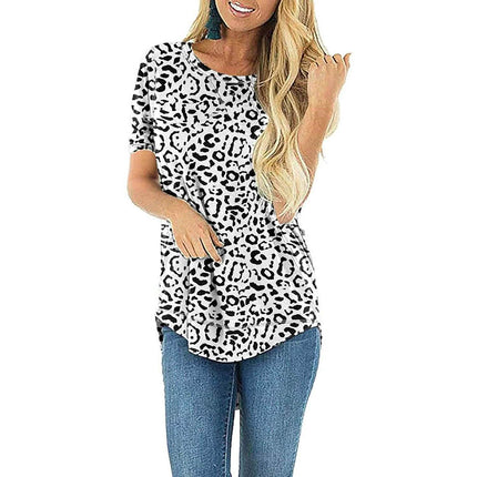 Women Long Sleeve Side Split Casual Loose Tunic Top