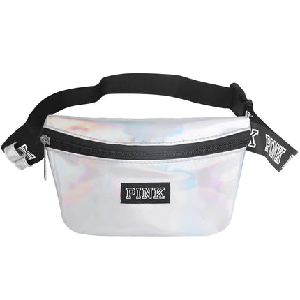 Women Shiny Leather Waist Pack Bag