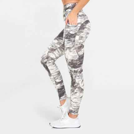 Women's Active High Rise Printed Leggings with Pockets