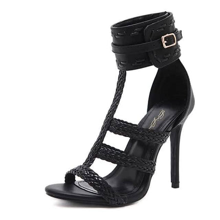Women's Ankle Strap Pointed Toe High Heel Sandals