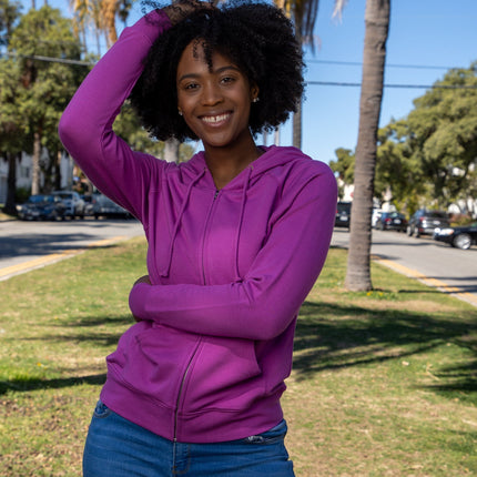 Women's Bamboo French Terry Zip Hooded Sweatshirt