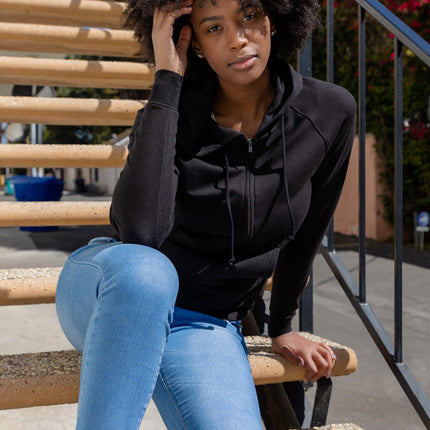 Women's Bamboo French Terry Zip Hooded Sweatshirt
