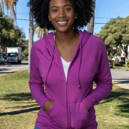 Women's Bamboo French Terry Zip Hooded Sweatshirt