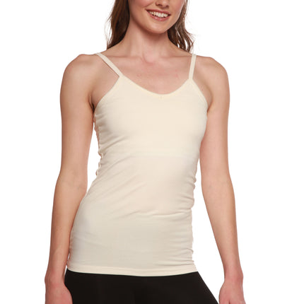 Clearance Women's Bamboo/Cotton Camisole with Shelf Bra