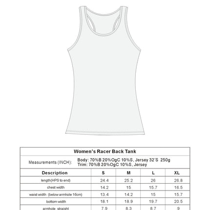 Clearance Women's Bamboo/Cotton Racer Back Tank Top