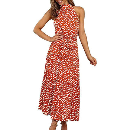 Women’s Casual Halter Neck Sleeveless Long Maxi Dress  - Assorted Styles