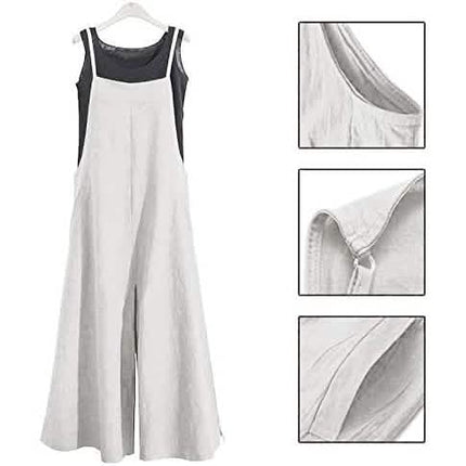 Women's Casual Loose Long Wide Leg Jumpsuits