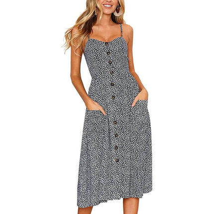 Women's Dresses Summer Casual Spaghetti Strap