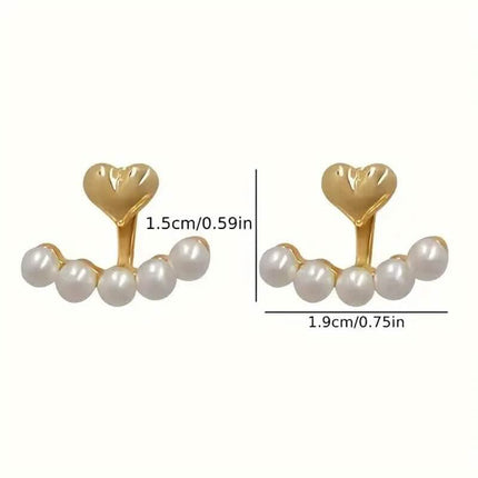 Women's Fashion Earrings Bohemian Style Imitation Pearl Inlay