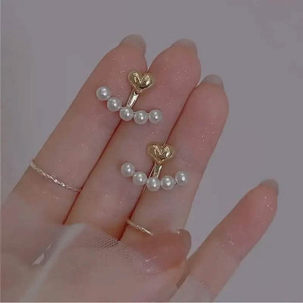 Women's Fashion Earrings Bohemian Style Imitation Pearl Inlay