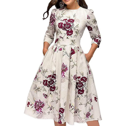 Women's Floral Vintage Dress