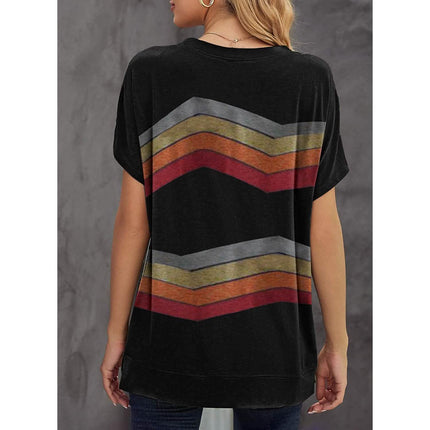 Womens Graphic Crewneck Tee Loose Casual T-Shirt