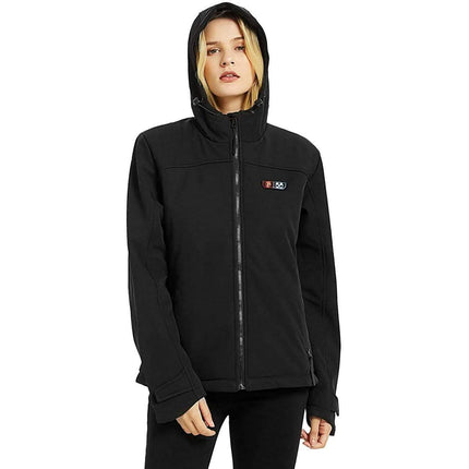 Women’s Heated Jacket Soft Shell with Hand Warmer
