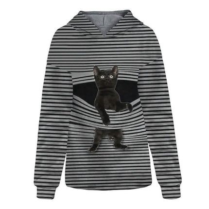 Women's Hoodie Pullover Cat Graphic Casual Daily Basic Hoodies Sweatshirts
