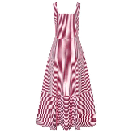 Women's Long A Line Striped Maxi Dress