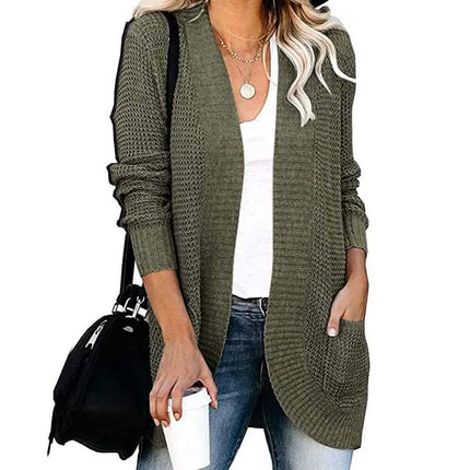 Women's Long Sleeve Knit Cardigan Sweater
