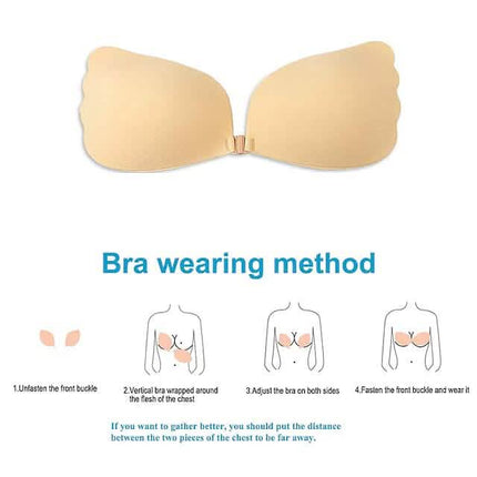 Women's Plus Size Adhesive Bra