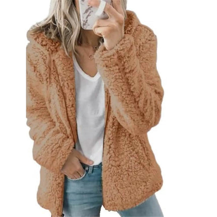 Women's Plus Size Hoodie Coat Long Sleeve