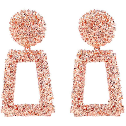 Women's Rectangular Geometric Drop Earrings