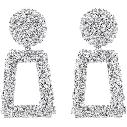 Women's Rectangular Geometric Drop Earrings