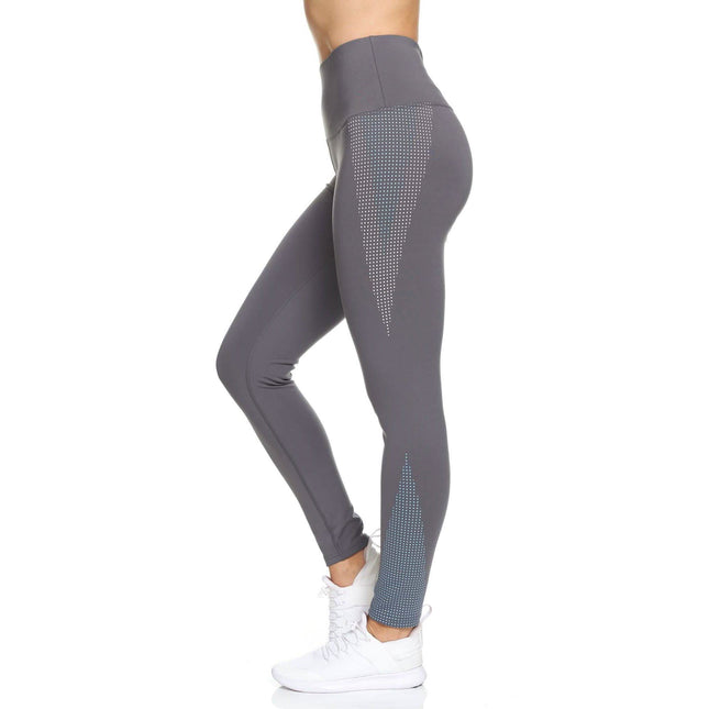 Women's Rubber Dotted High Waist Full Length Legging