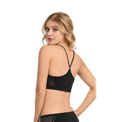Women's Seamless Mesh Racerback Bralette Sports Bras