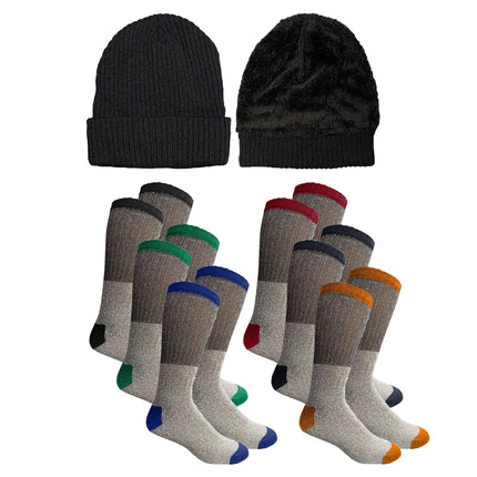 Women's Sherpa Hoodie, Hat and Thermal Socks Gift Set