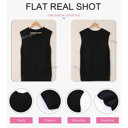 Women's Sleeveless Sweater Vest Top