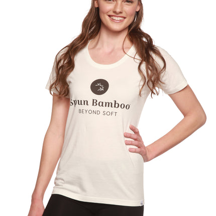 Women's Spun Bamboo Logo Bamboo Viscose/Organic Cotton T-Shirt