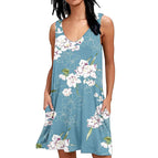 Floral Light Blue / S