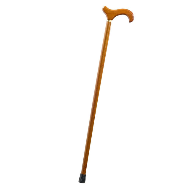 Wooden Derby Handle Cane Costume Accessory – Adult & Kids Sizes, Classic Vintage Prop Cane