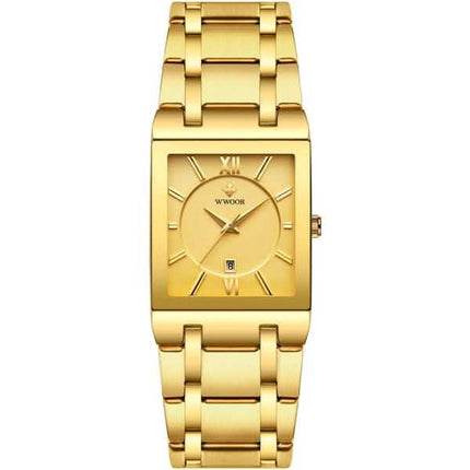 WWOOR Luxus Men Fashion Square Date Watch