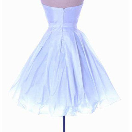 CLEARANCE - Cinderella Divine 5039 Knee Length White A-Line Dress (Size M)