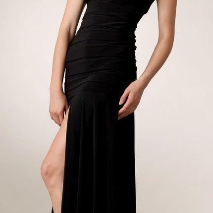 CLEARANCE - Celavie 2320L Dinner Party Tea Length Dress ITY Stretch Lace (Size 2XL)
