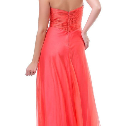 CLEARANCE - Cinderella Divine 7574 Strapless Prom Gown Double Layer Chiffon (Size 8)