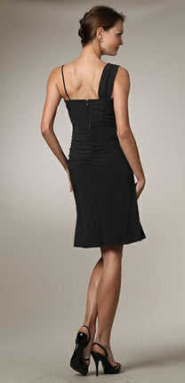 CLEARANCE - Celavie 6031s Black Wedding Guest Dress Elegant (Size XL)