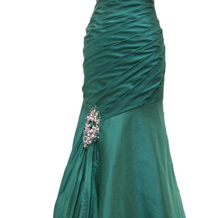 CLEARANCE - Cinderella Divine 1646 Long Dress Taffeta One Shoulder (Size 6)