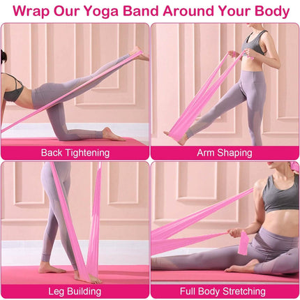 Yoga Resistance Band 3 Sets Non-Toxic Skin-Friendly