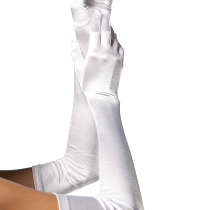 Extra Long Satin Gloves by Leg Avenue only at  TeeJayTraders.com - Image 4