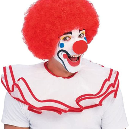 Adult Unisex Clown Afro Wig Red