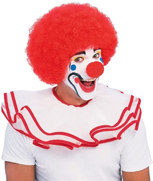 Adult Unisex Clown Afro Wig Red