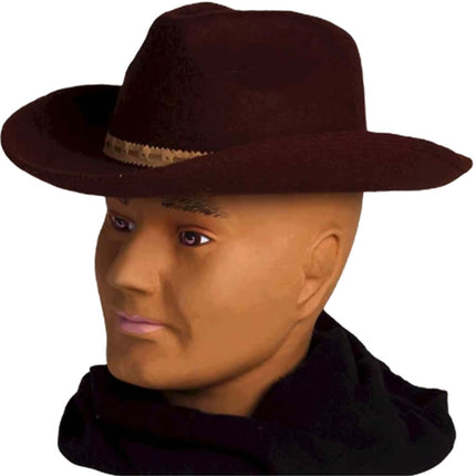 Adult Unisex Cowboy Hat Brown