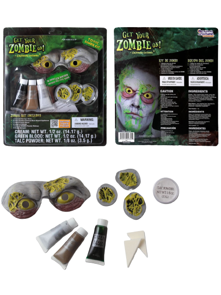 All Ages Unisex Toxic Zombie Kit