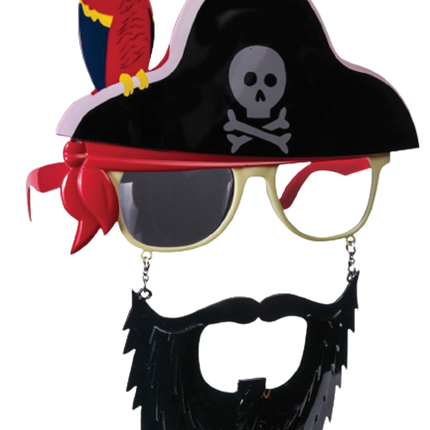 Adult Men's Pirate Sunstaches With Beard