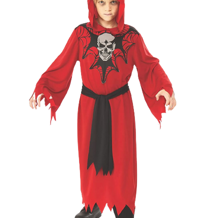 Kids Boy's Devil Skeleton Robe Costume
