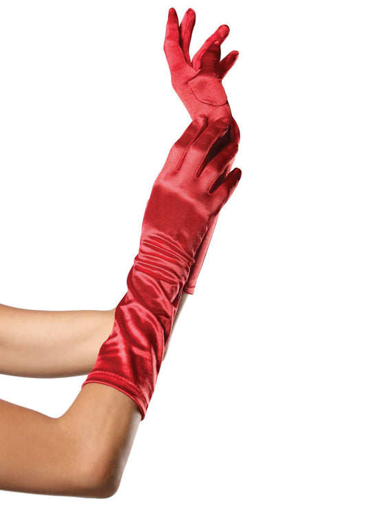 Elbow Length Satin Glove by Leg Avenue only at  TeeJayTraders.com