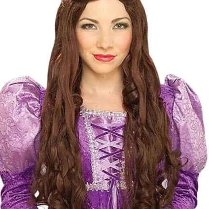 Adult Women's Guinevere Brown Wig