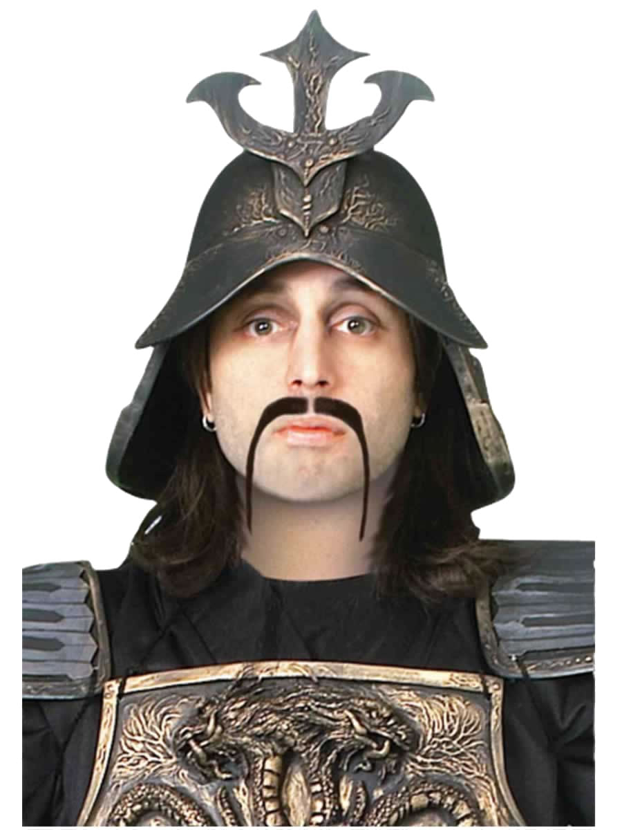 Adult Warrior Mustache Black